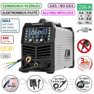 MASTRO MIG-250 P LCD multifunkciós hegesztő inverter