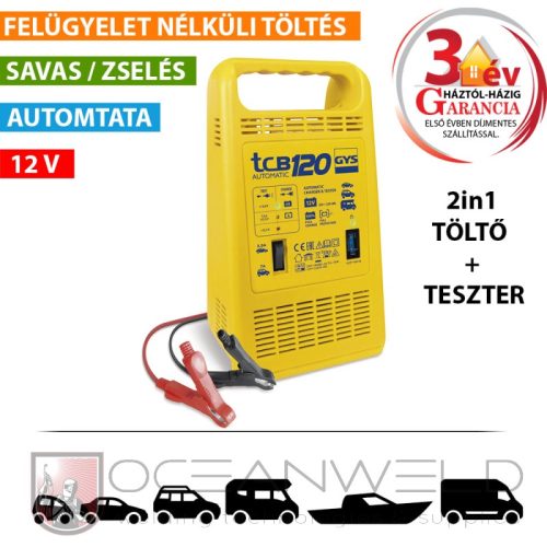 TCB 120 AUTOMATA AKKUMULÁTORTÖLTŐ