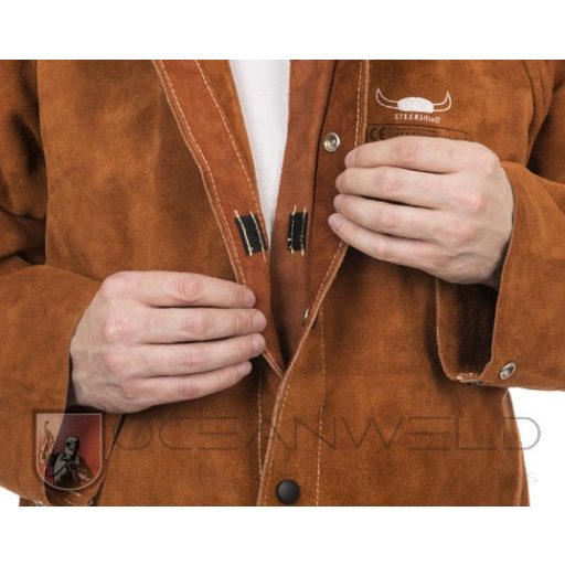 Hegesztőkabát hasított tehén Weldas 44-7300-10 XXXXL/P96cm hosszú