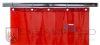 LAVAshield® narancssárga/piros, csíkos hegesztőfüggöny, 68 cm-es szélesség és 180 cm-es hosszúság