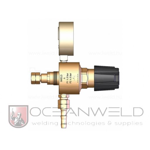 IWELD DYNALINE Acetilén hálózati nyomáscsökkentő 1,5bar