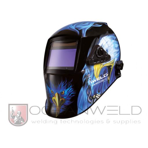 IWELD FANTOM 4.6 Automata hegesztő fejpajzs (kék-sas)