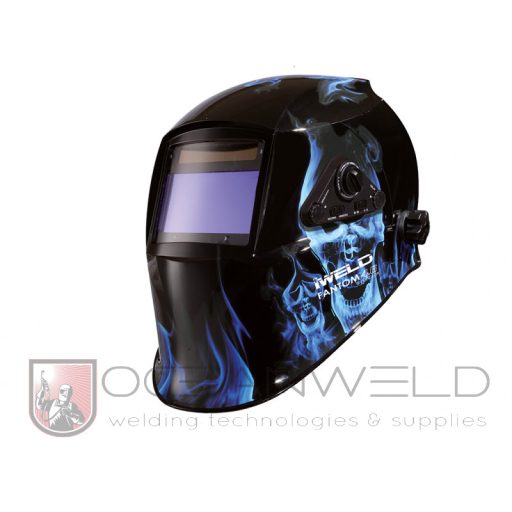 IWELD FANTOM 4.6 Automata hegesztő fejpajzs (kék-koponya)