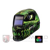   IWELD NORED EYE 3 Automata hegesztő fejpajzs (zöld-koponya)