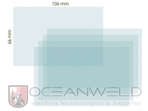 IWELD PANTHER 4.6 belső védőplexi 106x66mm