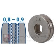   25x7,25x7,2 mm Recézett profilú huzalelőtoló görgő: 0,8-0,9 (MIG/MMA 160 D; MIG/MMA 160 SYN)