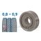 30x10x10 mm Recézett profilú huzalelőtoló görgő: 0,8-0,9 (MIG/MMA 200 D; MIG/MMA 200 LCD)