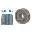 30x10x10 mm Recézett profilú huzalelőtoló görgő: 0,8-0,9 (MIG/MMA 200 D; MIG/MMA 200 LCD)