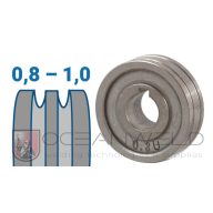   30x10x10 mm U profilú huzalelőtoló görgő: 0,8-1,0 (MIG/MMA 200 D; MIG/MMA 200 LCD)