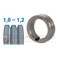   30x22x10 mm V profilú huzalelőtoló görgő: 1,0-1,2 (ZEUS 200 DP; ZEUS 300 DP)