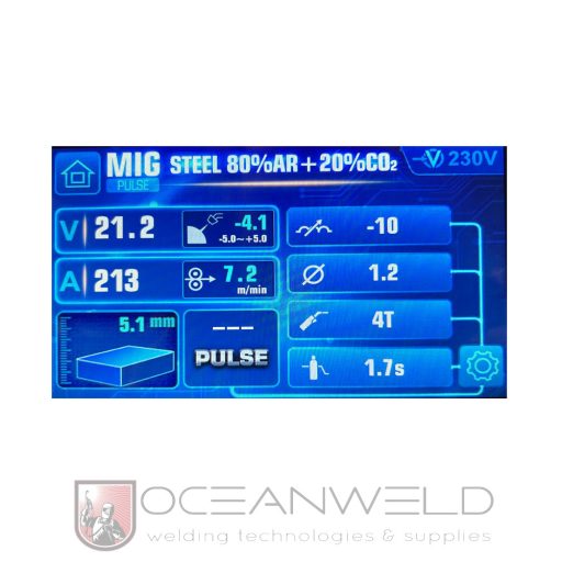 ALFAWELD HYPER MIG 250A DPULSE LCD Synergic DUPLA Pulse inverteres hegesztőgép