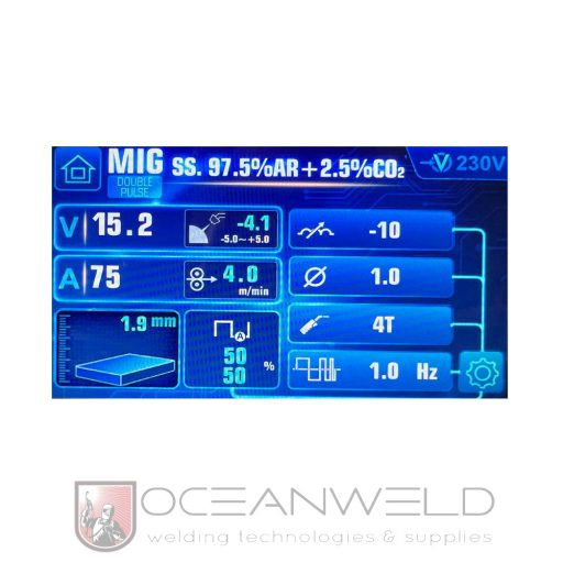 ALFAWELD HYPER MIG 250A DPULSE LCD Synergic DUPLA Pulse inverteres hegesztőgép