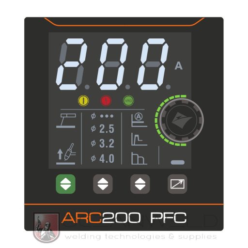 Jasic EVO20 ARC 200 PFC (Z2S42) inverteres hegesztőgép + Jasic HRC-03 vezeték nélküli kézi távirányító