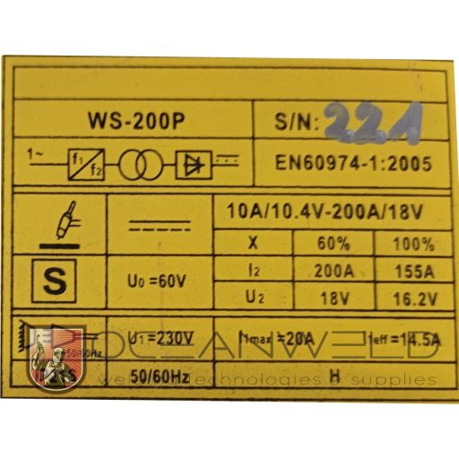 Spark WS-200P inverteres hegesztőgép