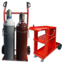 Hegesztő - és palackszállító kocsik